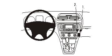 Brodit ProClip GPS, PDA und Handy Auto-Halterung für Peugeot 107 06-08 -  HAIDservices