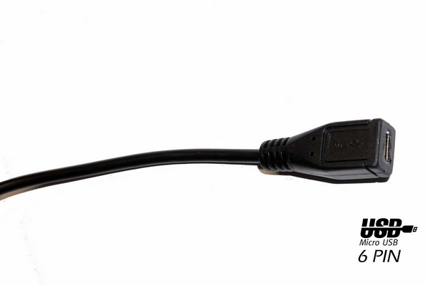 H69 Kabel Adapter USB Micro B Buchse auf USB Micro B Buchse 5pin Kupplung  30cm